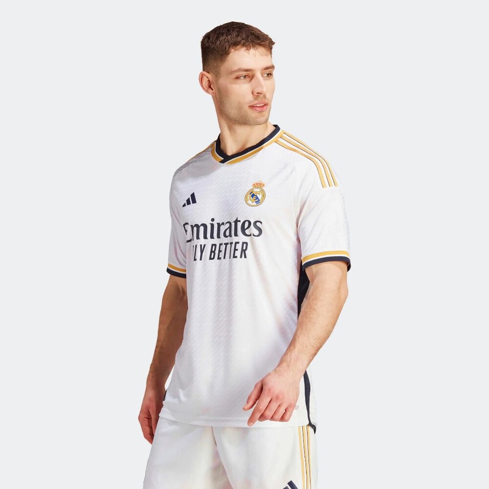 adidas Men's Soccer Real Madrid 23/24 Authentic Home Jersey
